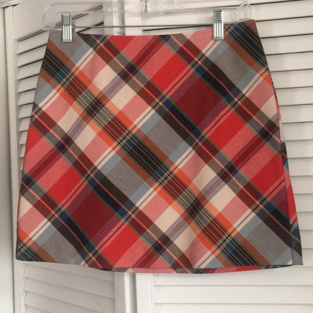 Trina Turk Plaid Skirt